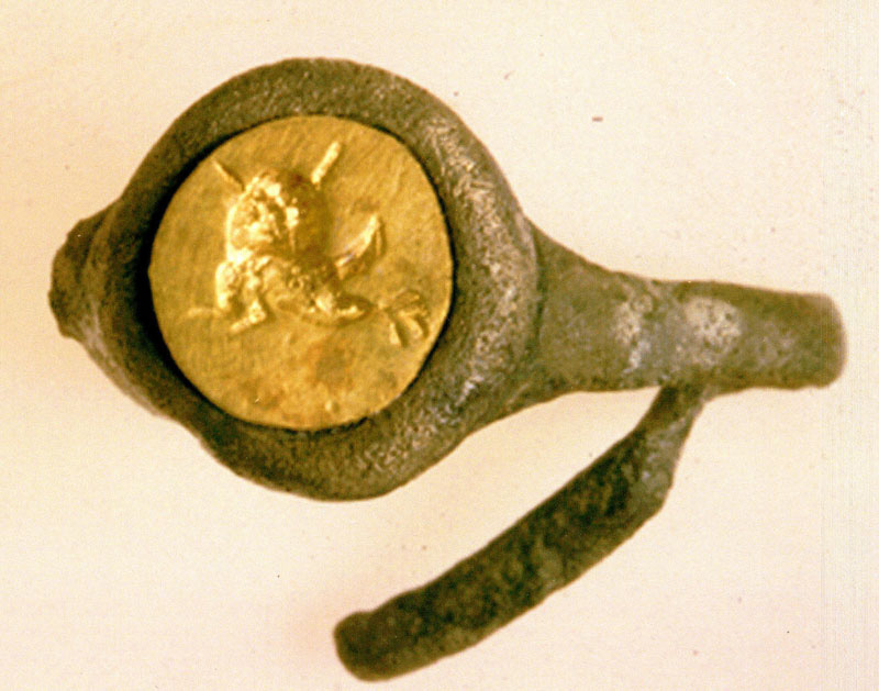 Anello celtico con sigillo